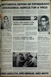 Página do jornal Correio do Ceará de abril de 1975