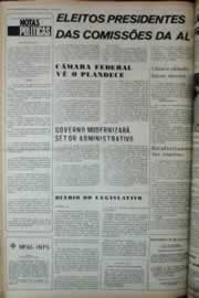Página do jornal Correio do Ceará de abril de 1975