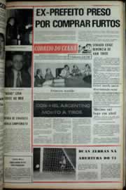 Página do jornal Correio do Ceará de abril de 1975