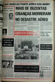 Página do jornal Correio do Ceará de abril de 1975