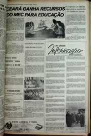 Página do jornal Correio do Ceará de abril de 1975