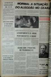 Página do jornal Correio do Ceará de abril de 1975