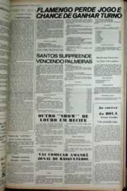 Página do jornal Correio do Ceará de abril de 1975