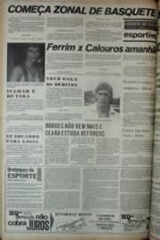 Página do jornal Correio do Ceará de abril de 1975