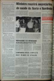 Página do jornal Correio do Ceará de abril de 1975