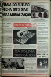 Página do jornal Correio do Ceará de abril de 1975