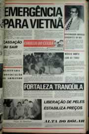 Página do jornal Correio do Ceará de abril de 1975