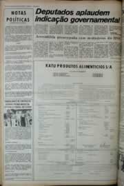 Página do jornal Correio do Ceará de abril de 1975