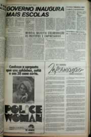 Página do jornal Correio do Ceará de abril de 1975