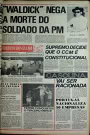 Página do jornal Correio do Ceará de abril de 1975