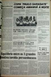 Página do jornal Correio do Ceará de abril de 1975