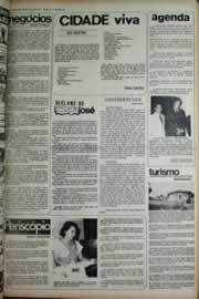 Página do jornal Correio do Ceará de abril de 1975