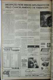 Página do jornal Correio do Ceará de abril de 1975