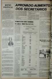 Página do jornal Correio do Ceará de abril de 1975