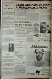 Página do jornal Correio do Ceará de abril de 1975
