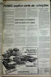 Página do jornal Correio do Ceará de abril de 1975