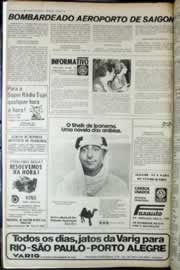 Página do jornal Correio do Ceará de abril de 1975