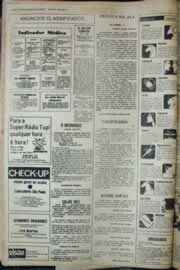 Página do jornal Correio do Ceará de novembro de 1975