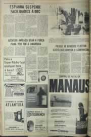 Página do jornal Correio do Ceará de novembro de 1975
