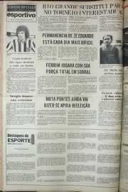Página do jornal Correio do Ceará de novembro de 1975