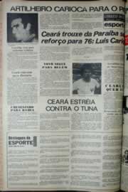 Página do jornal Correio do Ceará de dezembro de 1975