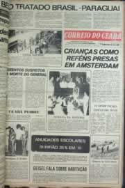 Página do jornal Correio do Ceará de dezembro de 1975