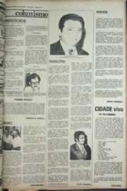 Página do jornal Correio do Ceará de dezembro de 1975