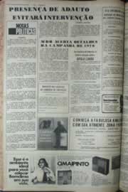 Página do jornal Correio do Ceará de dezembro de 1975