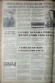 Página do jornal Correio do Ceará de dezembro de 1975