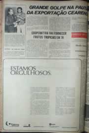 Página do jornal Correio do Ceará de dezembro de 1975
