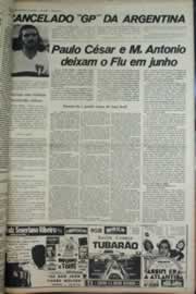 Página do jornal Correio do Ceará de dezembro de 1975