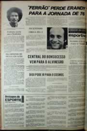 Página do jornal Correio do Ceará de dezembro de 1975