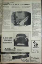 Página do jornal Correio do Ceará de dezembro de 1975