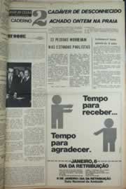 Página do jornal Correio do Ceará de dezembro de 1975