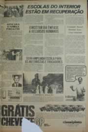 Página do jornal Correio do Ceará de janeiro de 1976