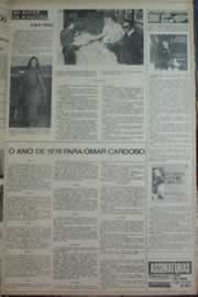 Página do jornal Correio do Ceará de janeiro de 1976