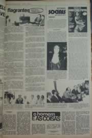 Página do jornal Correio do Ceará de janeiro de 1976