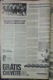 Página do jornal Correio do Ceará de janeiro de 1976