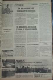 Página do jornal Correio do Ceará de janeiro de 1976