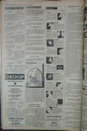 Página do jornal Correio do Ceará de janeiro de 1976