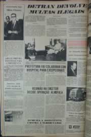 Página do jornal Correio do Ceará de janeiro de 1976