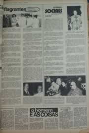 Página do jornal Correio do Ceará de janeiro de 1976