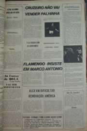 Página do jornal Correio do Ceará de janeiro de 1976