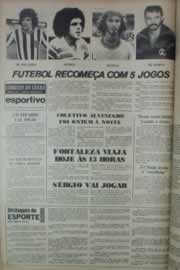 Página do jornal Correio do Ceará de janeiro de 1976
