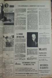 Página do jornal Correio do Ceará de janeiro de 1976