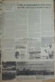 Página do jornal Correio do Ceará de janeiro de 1976