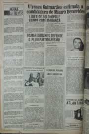 Página do jornal Correio do Ceará de janeiro de 1976