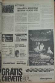 Página do jornal Correio do Ceará de janeiro de 1976