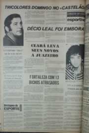 Página do jornal Correio do Ceará de janeiro de 1976