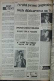 Página do jornal Correio do Ceará de janeiro de 1976
